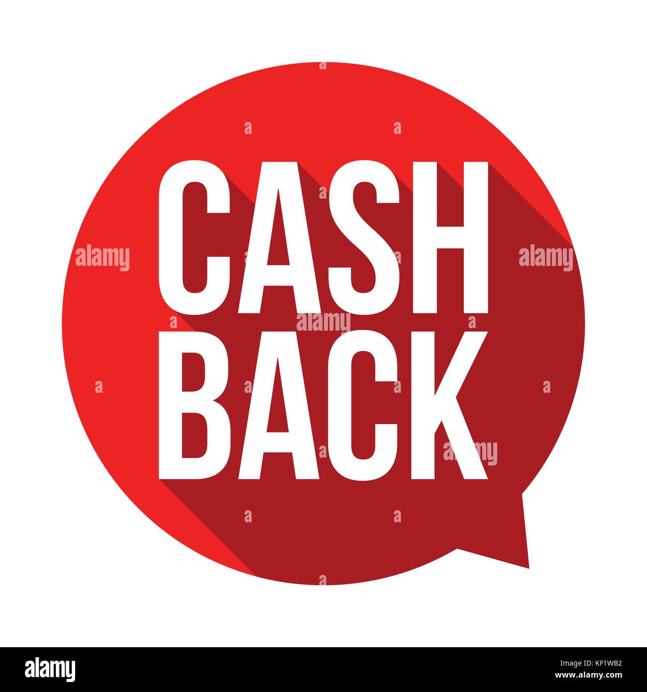 Cash Back bouton signer Illustration de Vecteur