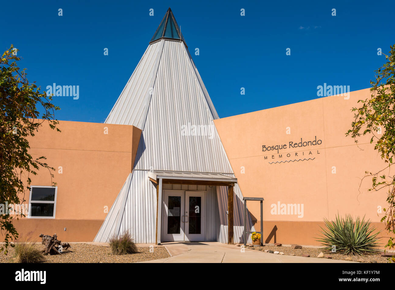 Bosque Redondo Memorial Museum à Fort Sumner Site historique de New Mexico, USA. Banque D'Images
