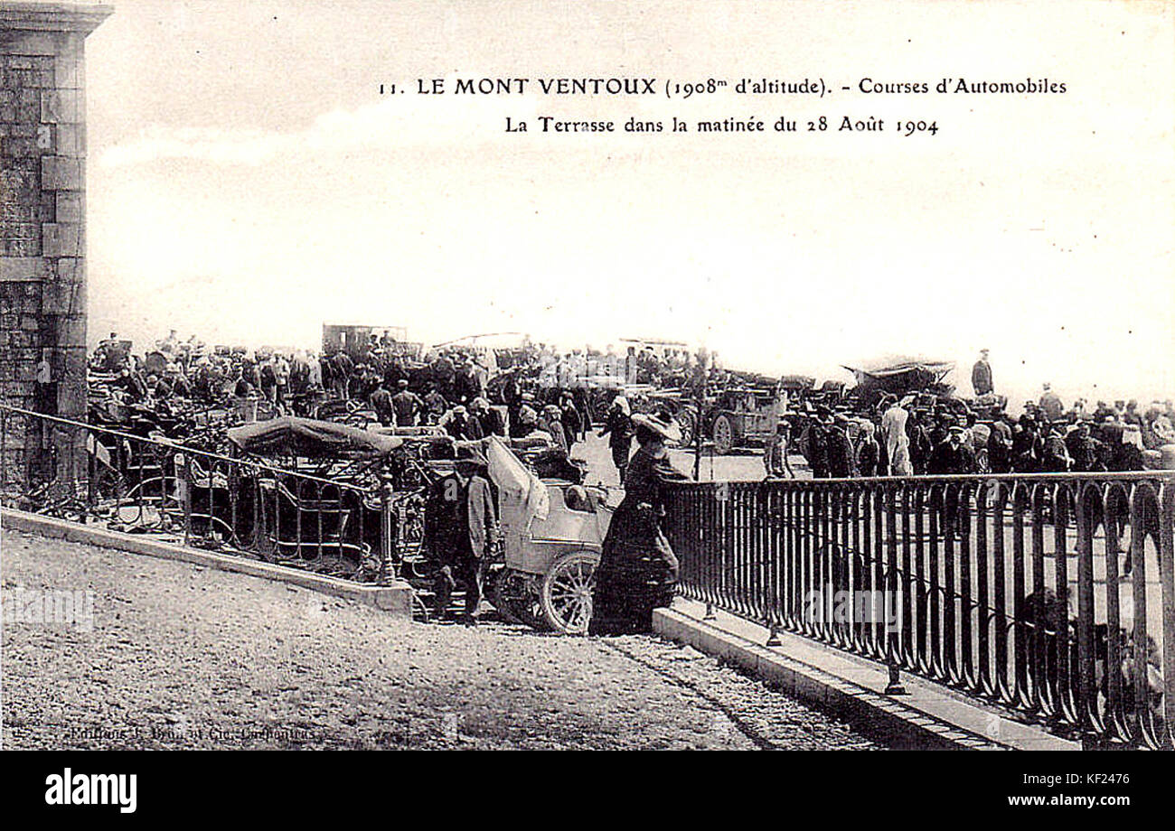 Mont Ventoux automobile 1904 cours Banque D'Images