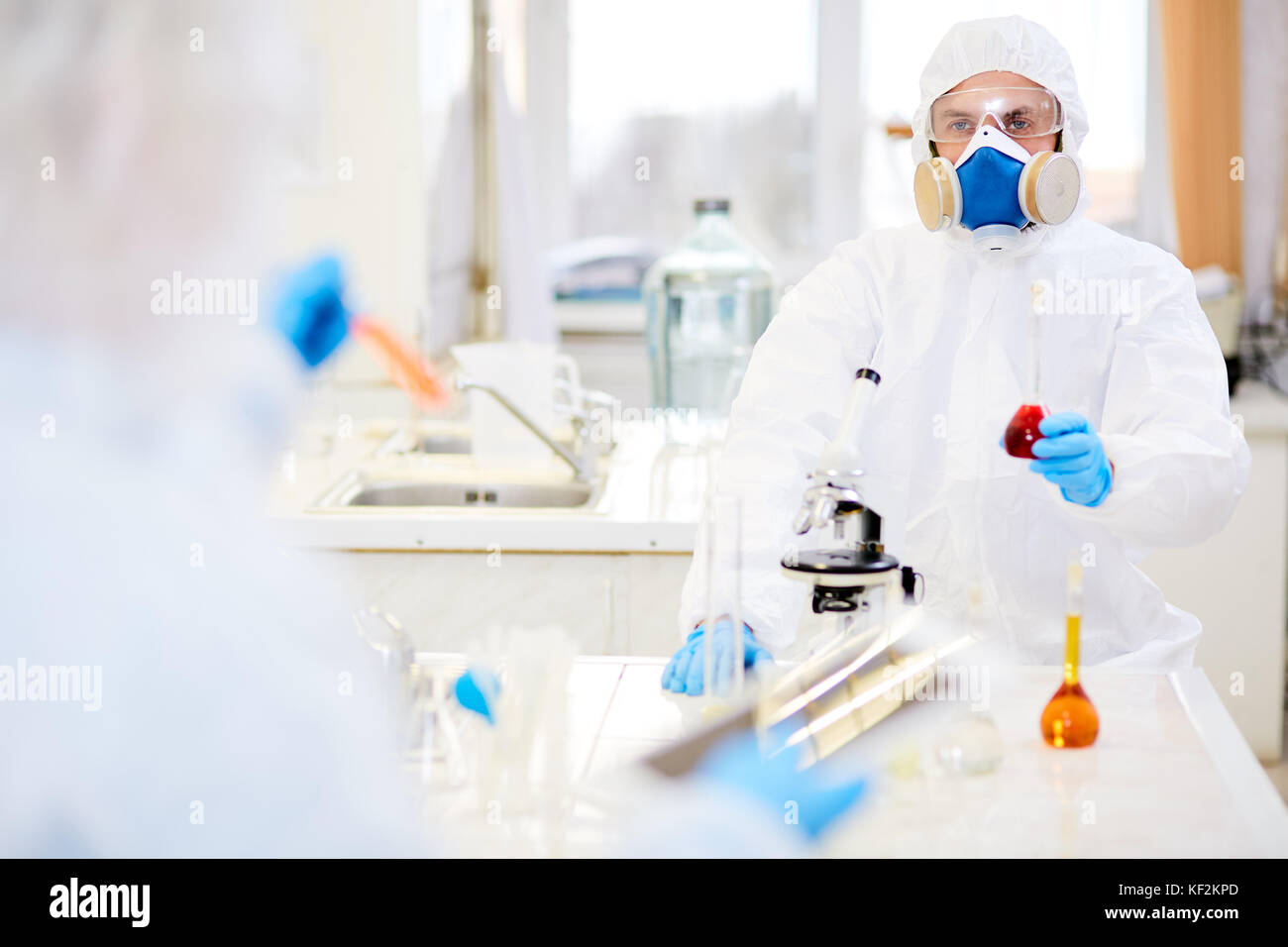 L'étude des produits chimiques Banque D'Images