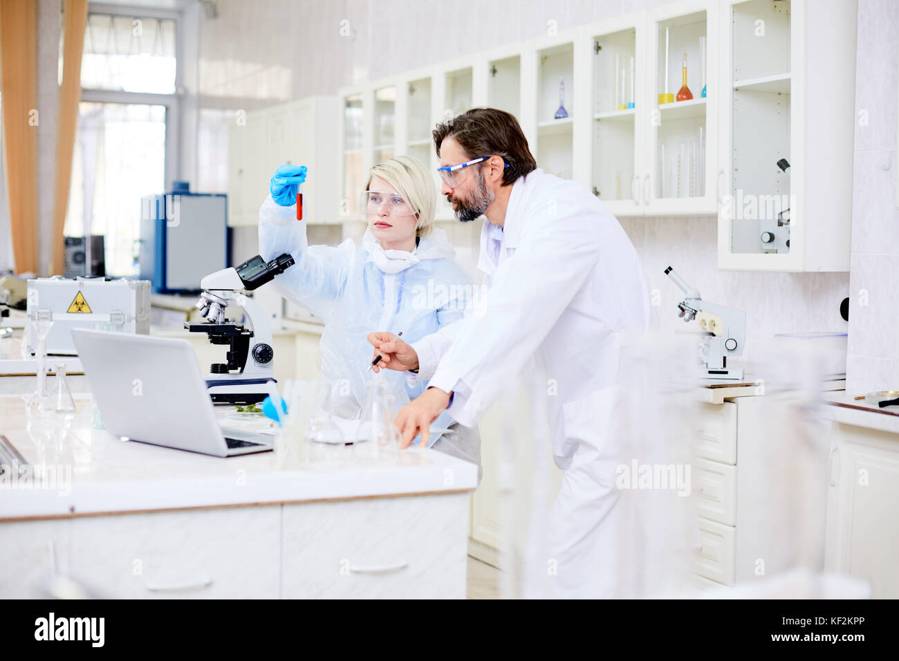 La création d'un nouveau vaccin contre la Banque D'Images