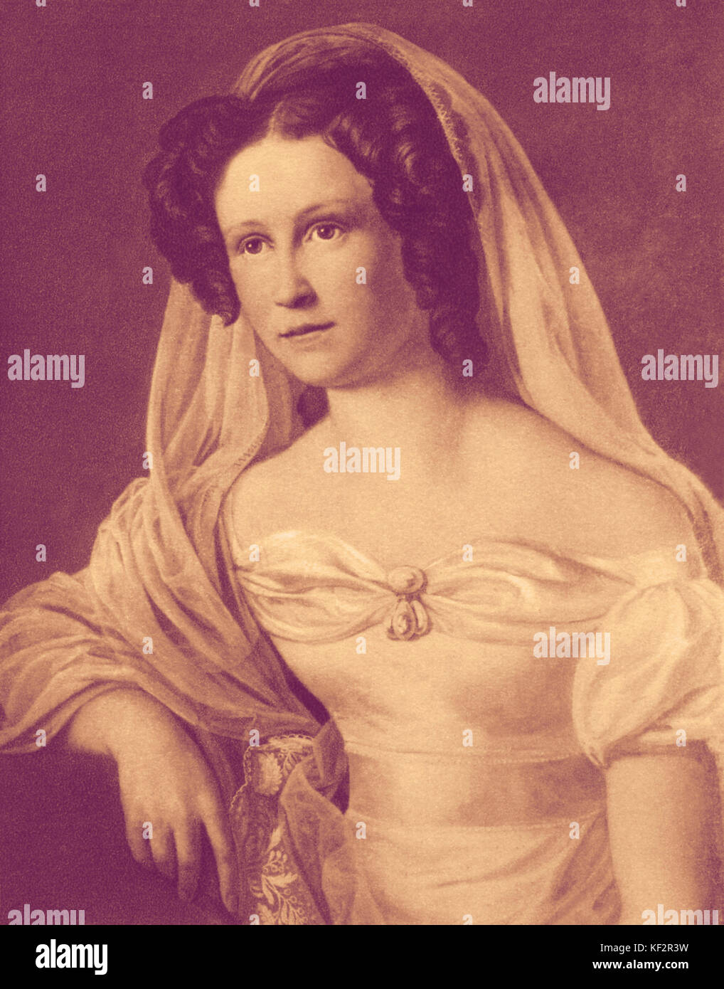 Rosalie Wagner, actrice et soeur de Richard Wagner. Elle a été la première actrice à jouer Gretchen dans 'Faust' de Goethe. RW : l'actrice allemande, 1803-1837. RW : compositeur allemand & auteur, 22 mai 1813 - 13 février 1883. Gtm : poète, romancier, dramaturge et philosophe, 28 août 1749 - 22 mars 1832. Banque D'Images