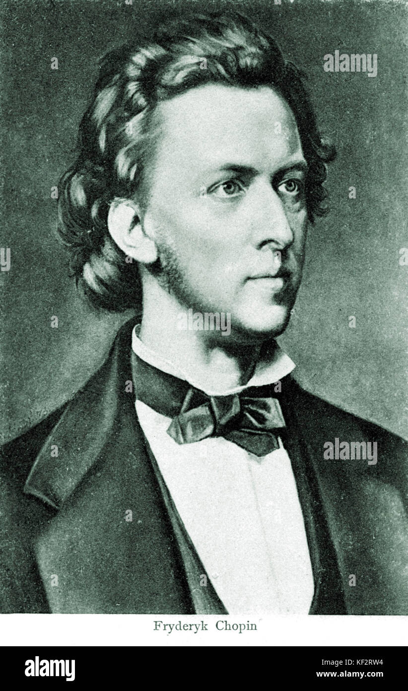 Frédéric Chopin, compositeur polonais Frédéric Chopin (1810-1849). Banque D'Images