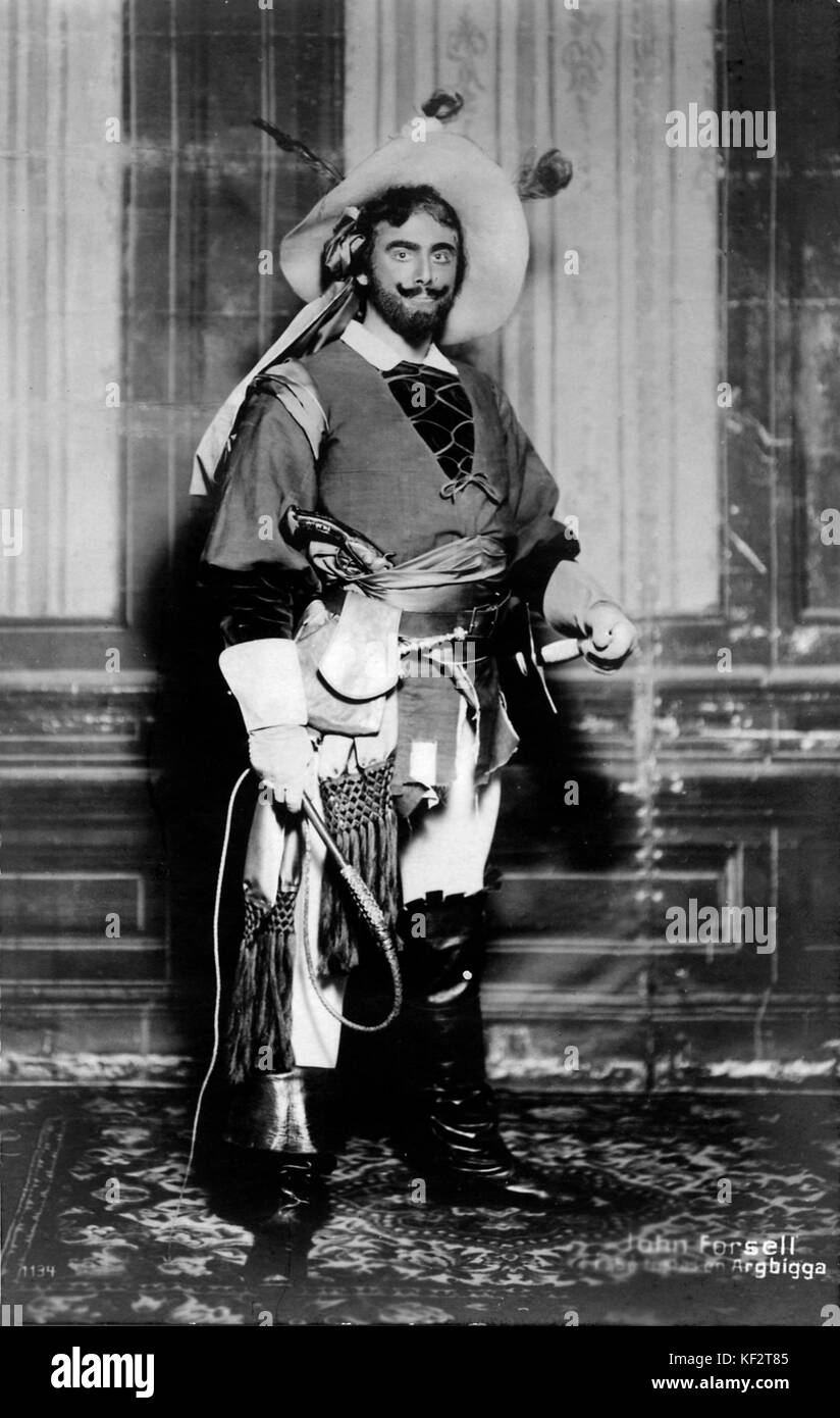 John Forsell en rôle, le baryton suédois et l'enseignant, 6 novembre 1868 - 30 mai 1941 Paul Imprimante Heckscher Banque D'Images