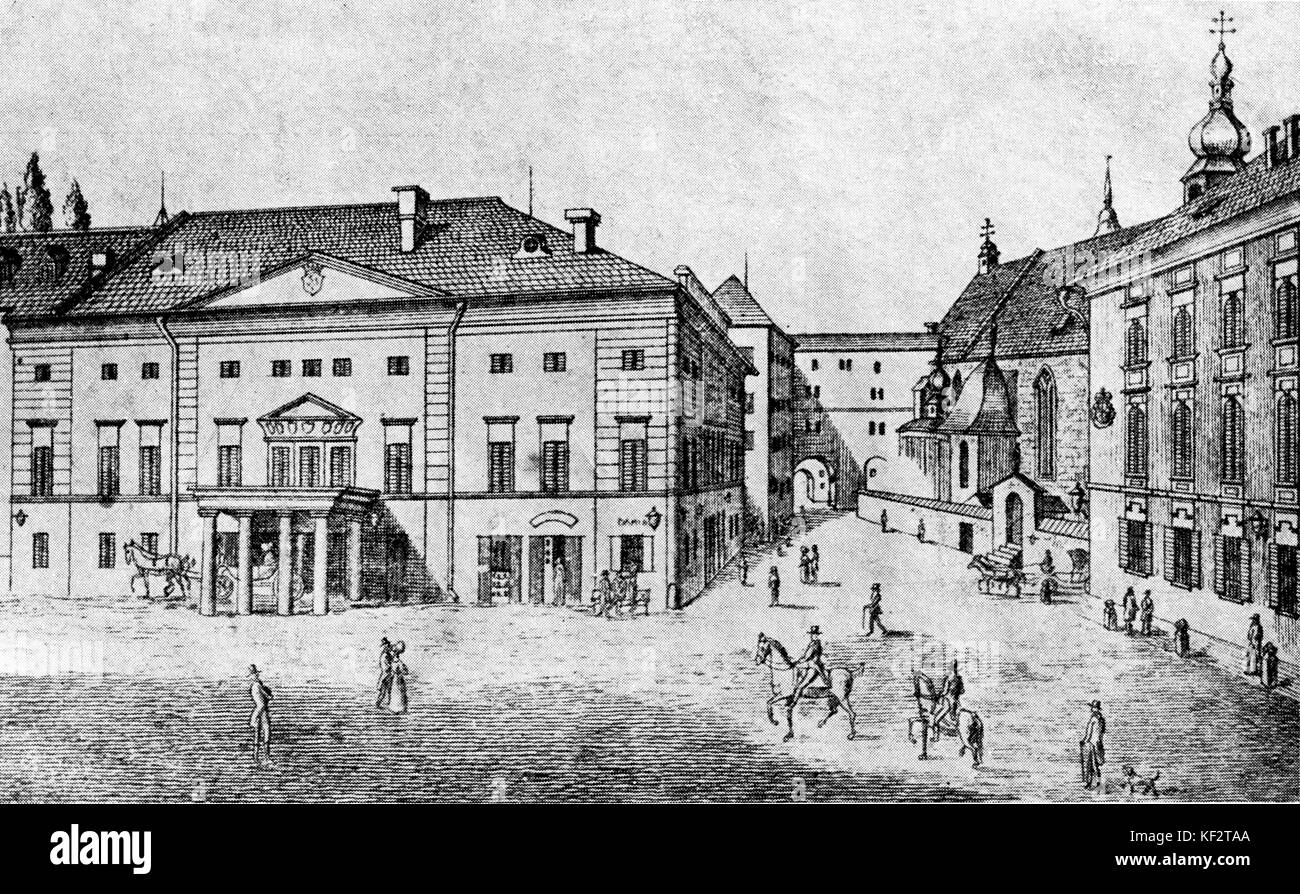 Ständisches Graz, Autriche Théâtre. Des capacités en matière de Franz Schubert, voyage à Graz. FS : compositeur autrichien, 31 janvier 1797 - 19 novembre 1828. Banque D'Images