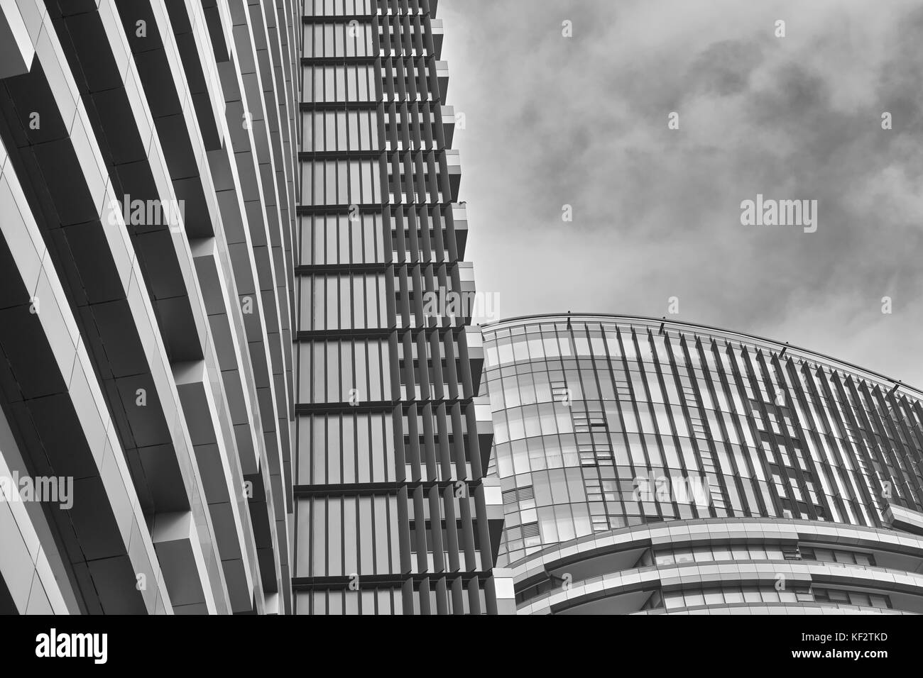 Les immeubles de hauteur au parc olympique, à Sydney, en Australie. suites commerciales dans un nouveau bloc d'appartement. à jusqu'à l'appartement moderne à la coloc ? Banque D'Images