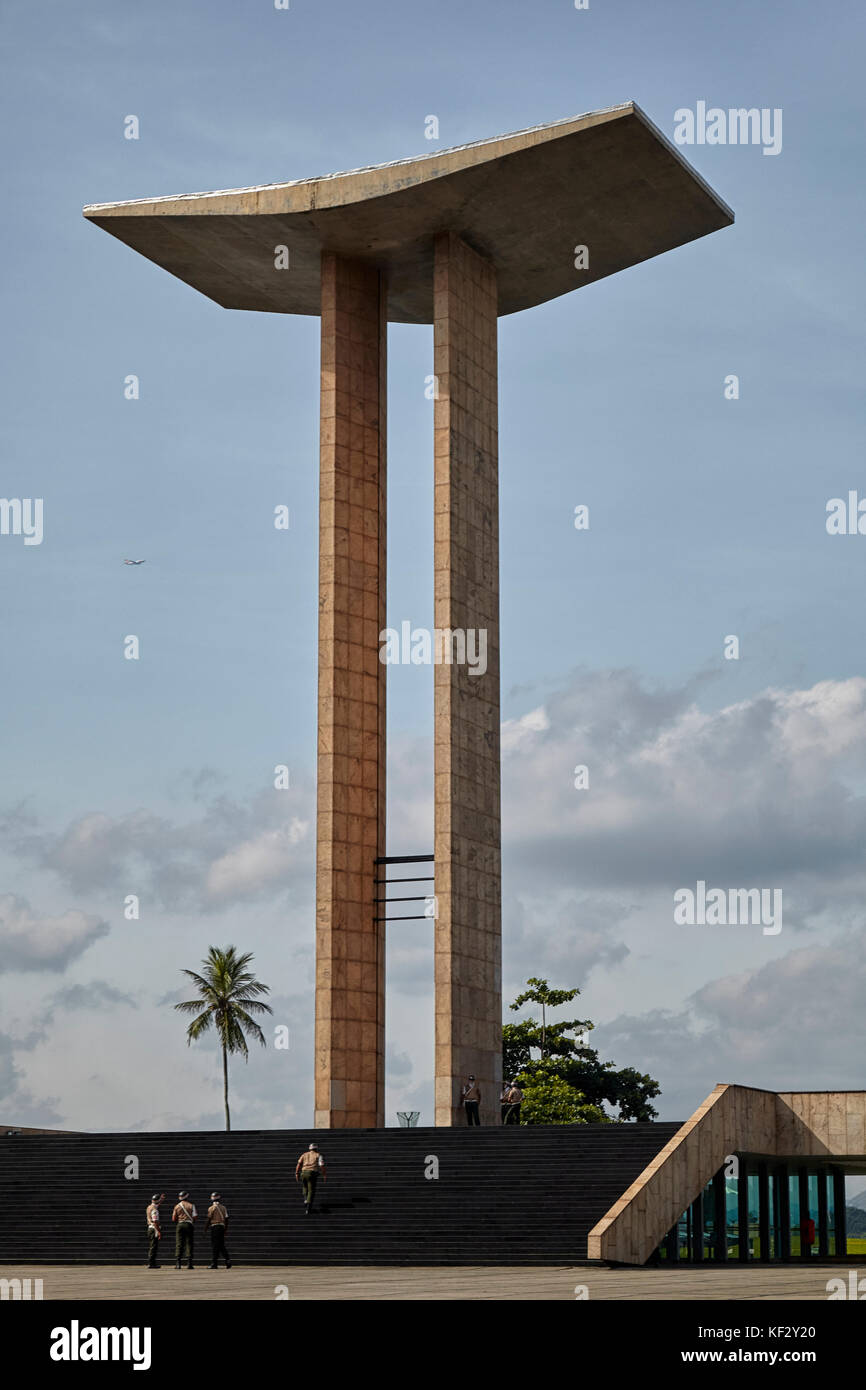 Monument aux morts de la segunda Guerra Mundial, Monument de la Seconde Guerre mondiale, Rio de Janeiro, Brésil, Amérique du Sud Banque D'Images