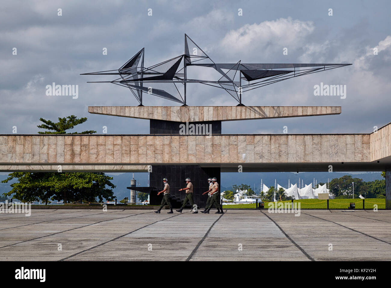 Monument aux morts de la segunda Guerra Mundial, Monument de la Seconde Guerre mondiale, Rio de Janeiro, Brésil, Amérique du Sud Banque D'Images