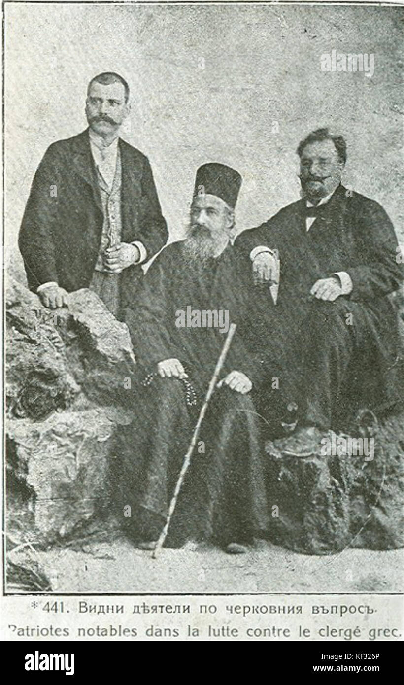 Plevnya des activistes pour l'église bulgare indépendante Banque D'Images