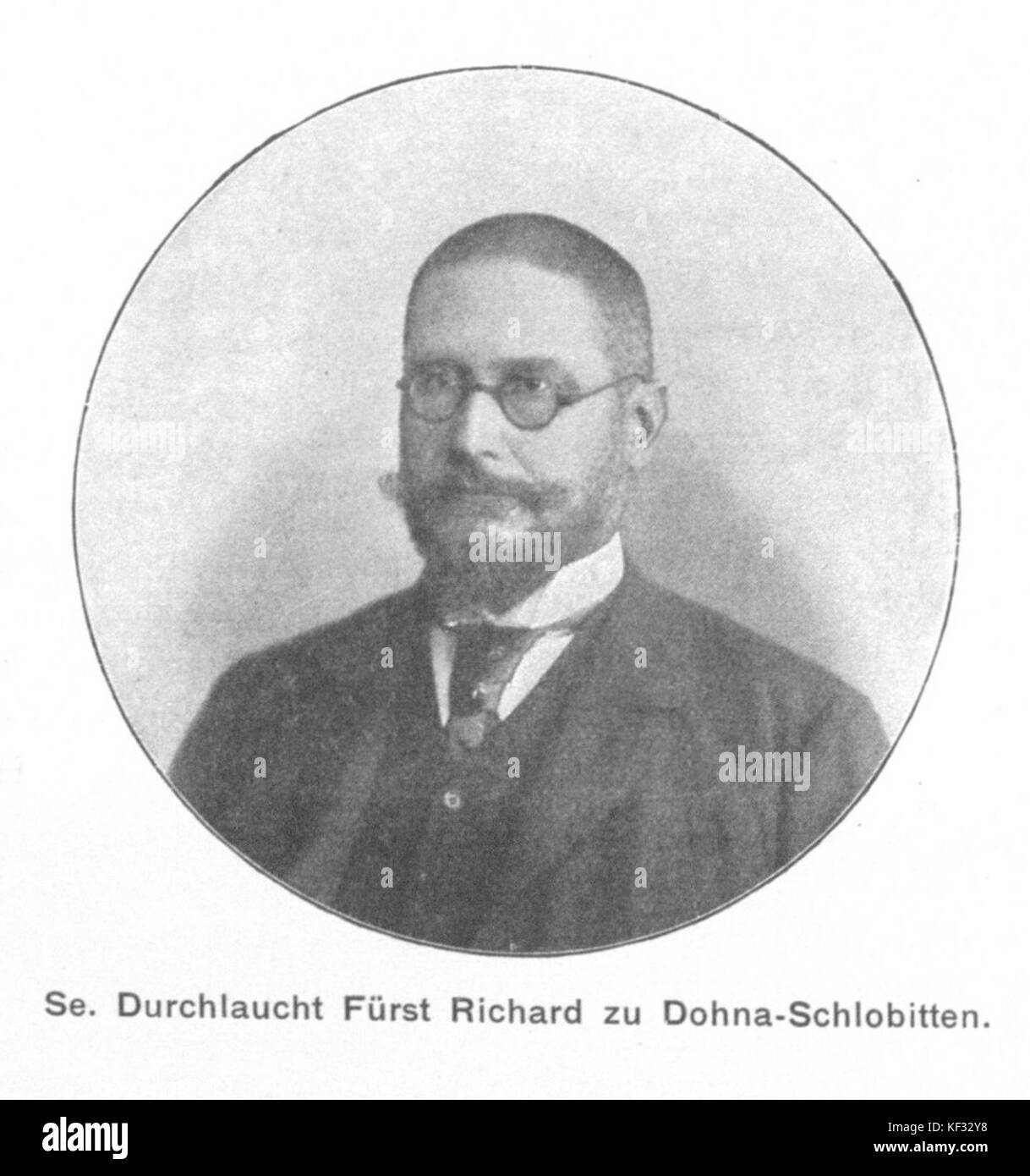 Richard zu Dohna Schlobitten 1903 Banque D'Images
