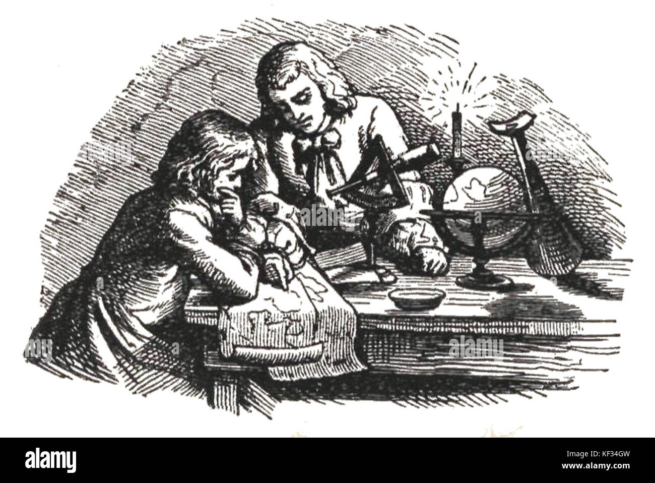 Przypadki Kruzoe Robinsona page 0043 Banque D'Images