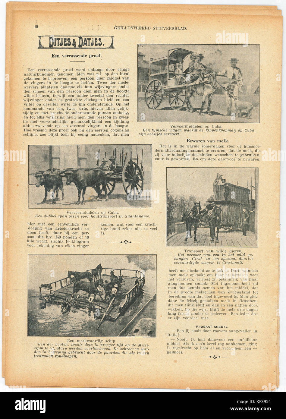 Stuivers Blad No27, 4 juli 1915 pagina18 Banque D'Images