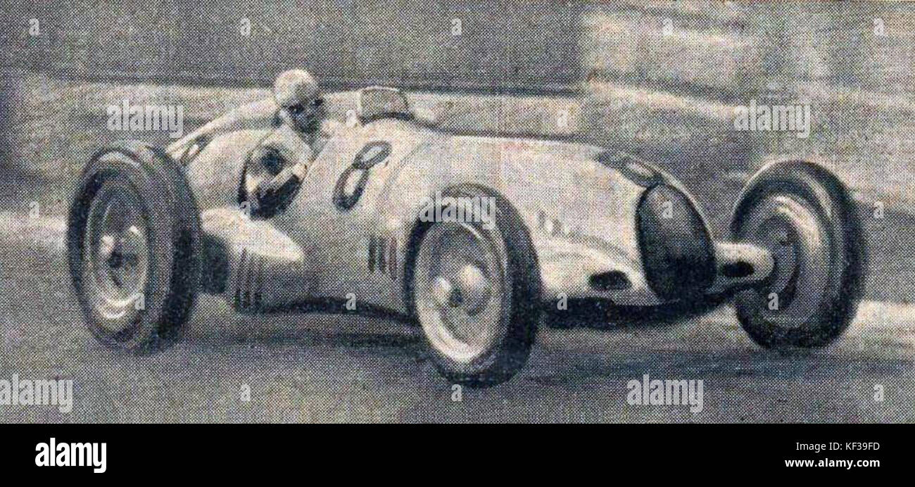Rudolf Caracciola, vainqueur du GP de Monaco 1936 (sous la pluie) Banque D'Images