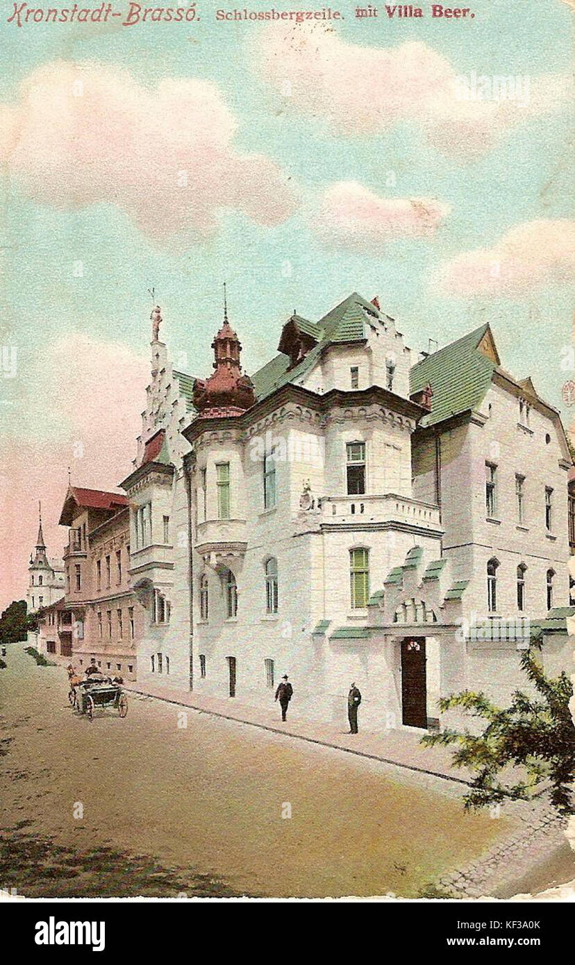 RO BV Bière villa autour de 1910 Banque D'Images