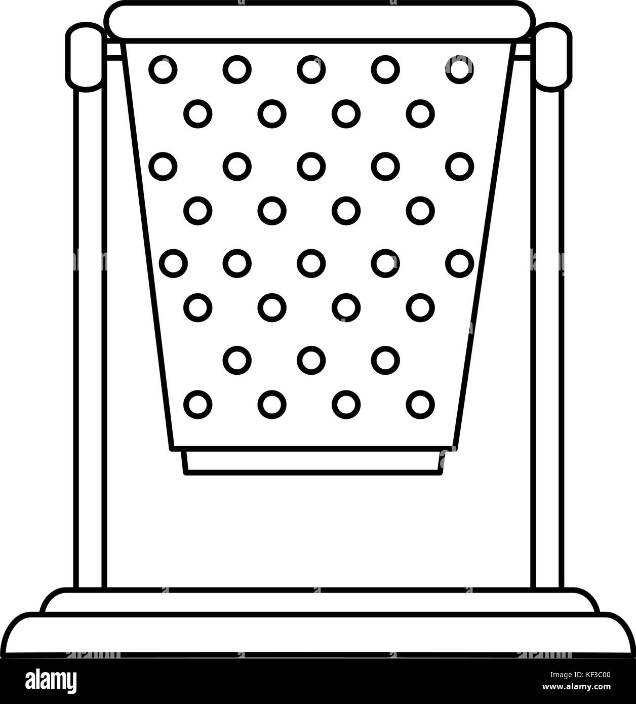 Park sur l'icône de corbeille vector illustration design Illustration de Vecteur