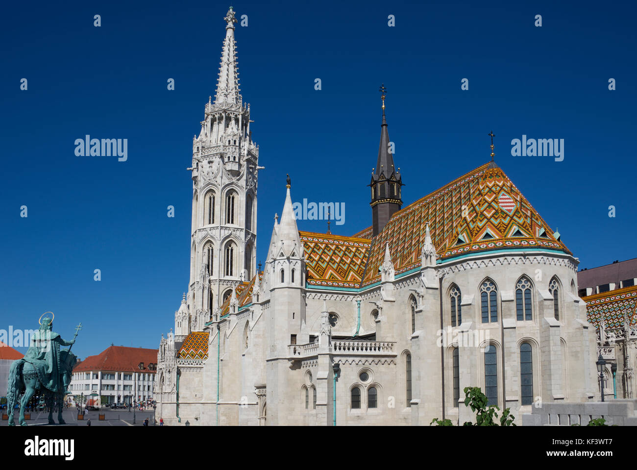L'Église Matyas Quartier du Château de Buda Budapest Hongrie supérieure Banque D'Images