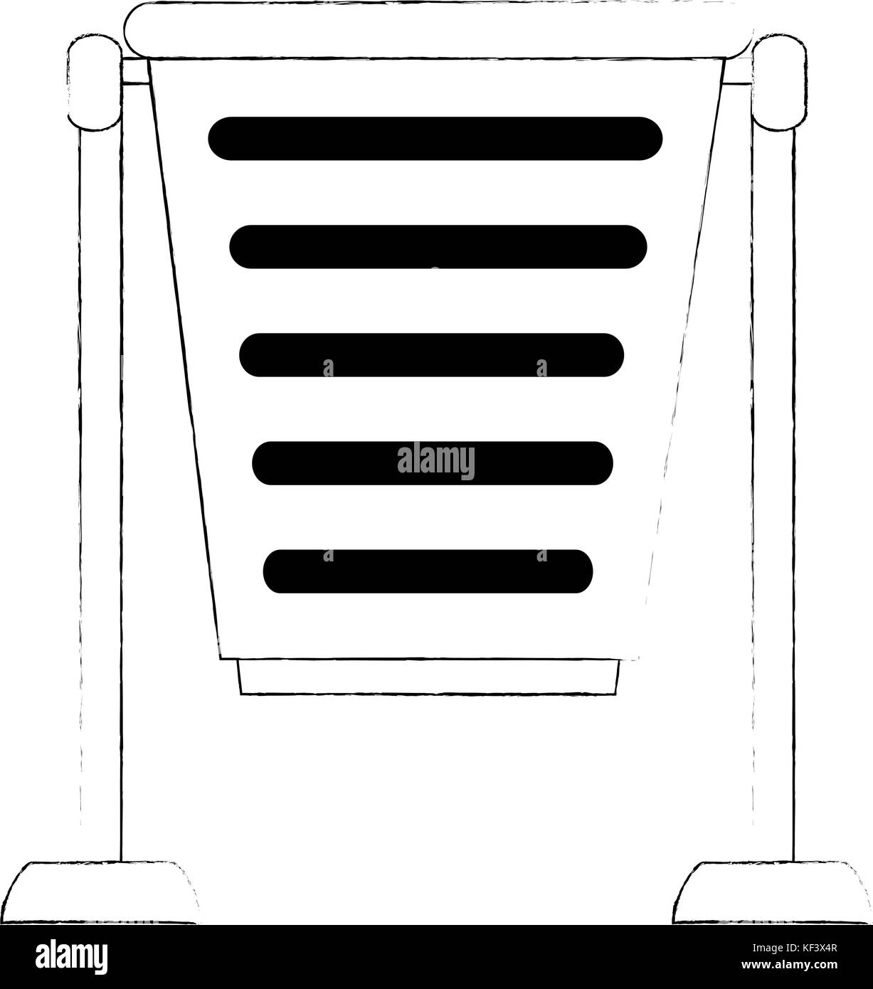Park sur l'icône de corbeille vector illustration design Illustration de Vecteur
