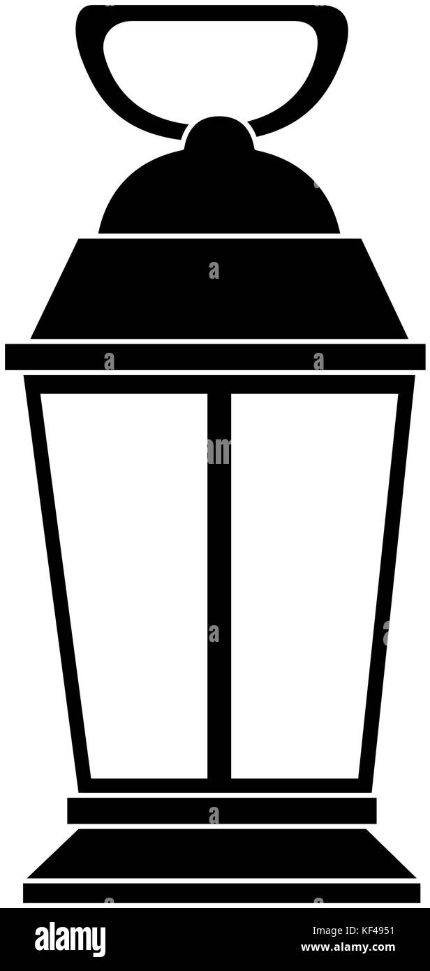 Lanterne mine icône isolé Illustration de Vecteur