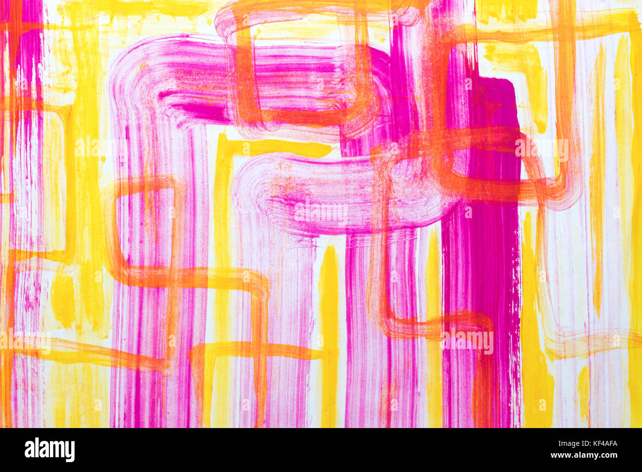 L'art abstrait arrière-plan. Peinture à l'huile sur toile. vert et jaune texture. fragment d'oeuvre. des taches de peinture à l'huile. des touches de peinture art contemporain art moderne. Banque D'Images