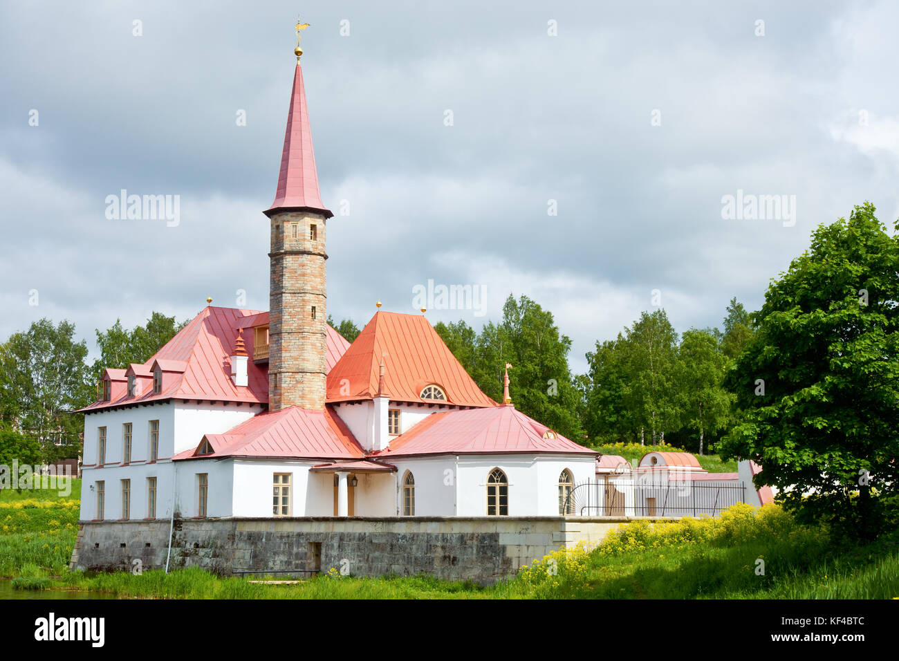 Prieuré palace à Gatchina, Russie (construit en 1799) Banque D'Images