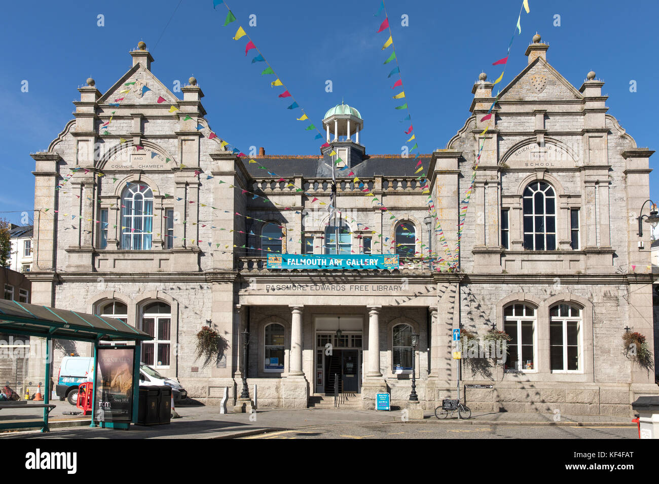 Galerie d'art et bibliothèque Falmouth, Cornwall, Royaume-Uni Banque D'Images