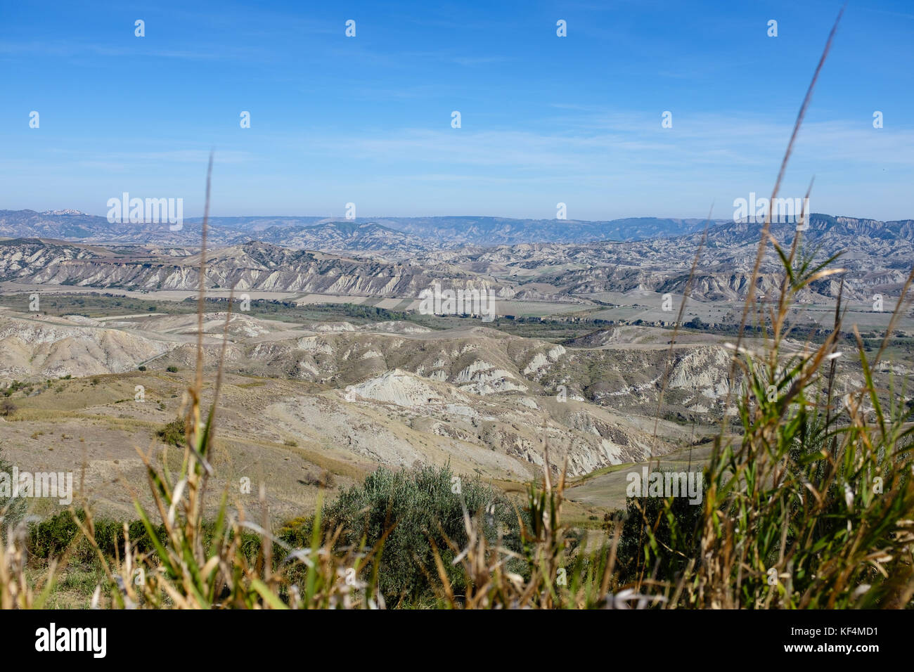 Paysage de badlands italien appelé calanques Banque D'Images