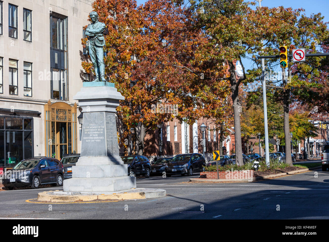 Alexandrie, Virginie. 'Appomattox', un mémorial aux soldats confédérés morts d'Alexandrie. Érigé en 1889. Retiré de son piédestal le 2 juin 2020. Banque D'Images