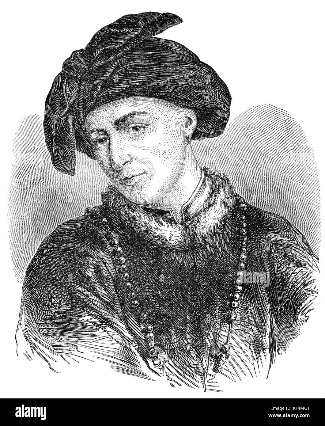 Jan Hus ou Johannes Huss, ca. 1369 - 1415, un réformateur chrétien Banque D'Images