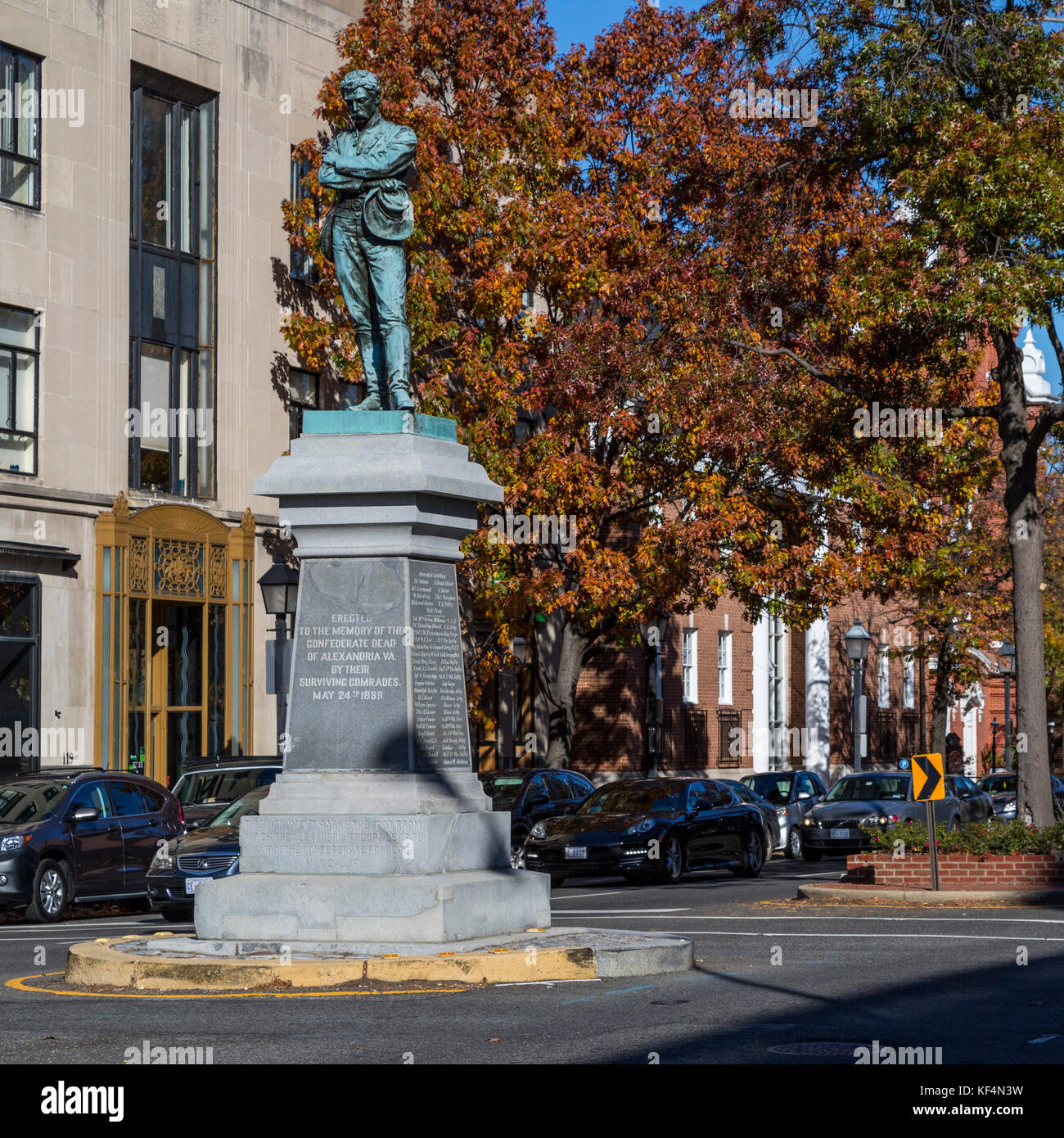 Alexandria, Virginie. Statue d'Appomattox à Alexandria's Civil War Heroes. Banque D'Images