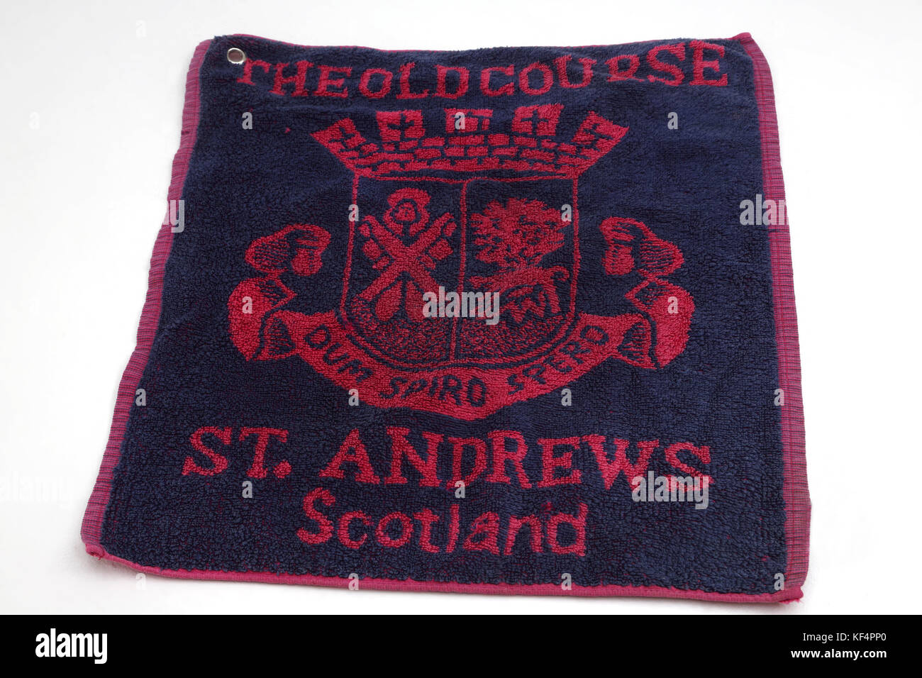 La serviette de Golf Old Course St Andrews, Scotland Banque D'Images