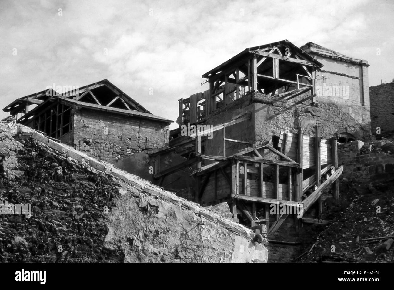 Argentiera, Sassari, Sardaigne. l'ancienne mine Banque D'Images