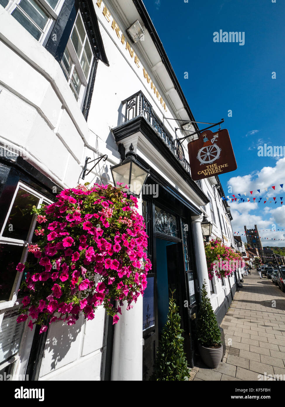 La roue de Catharine, pub hotel, Henley-on-Thames, Oxfordshire, Angleterre Banque D'Images