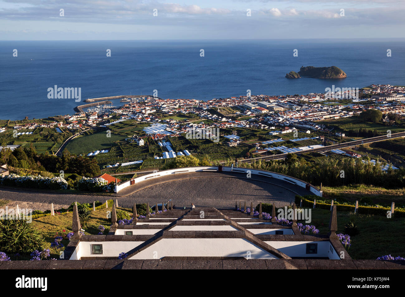 Vue de Ermida de Nossa Senhora da Paz à Vila Franca do Campo, île de