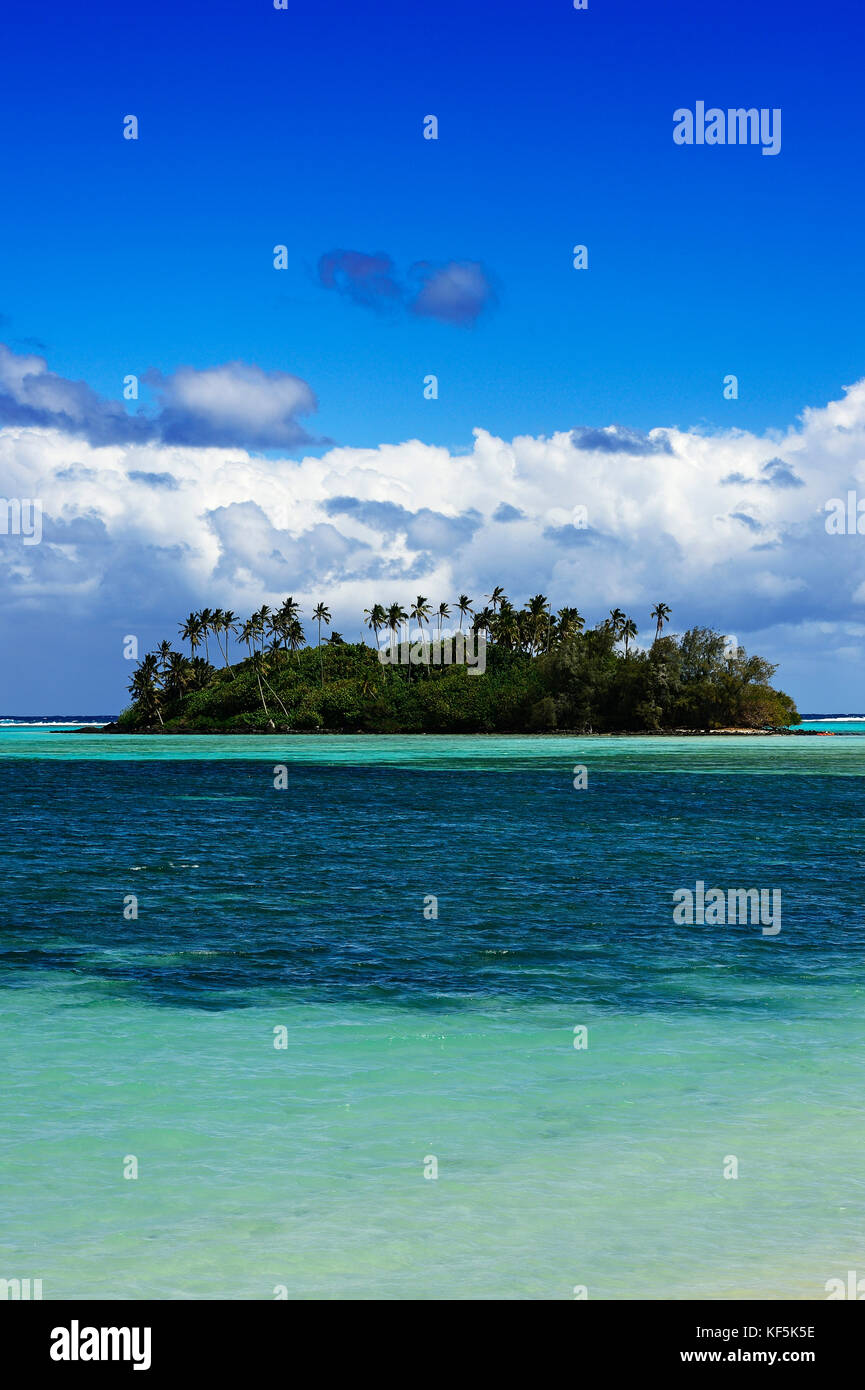 Lagon de Muri Beach, Rarotonga, Pacifique Sud, Îles Cook Banque D'Images