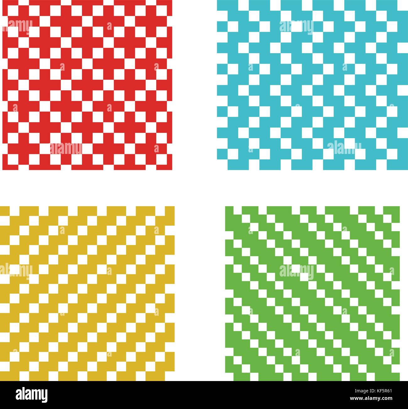 Simple jeu de pixel transparent sur fond blanc Illustration de Vecteur