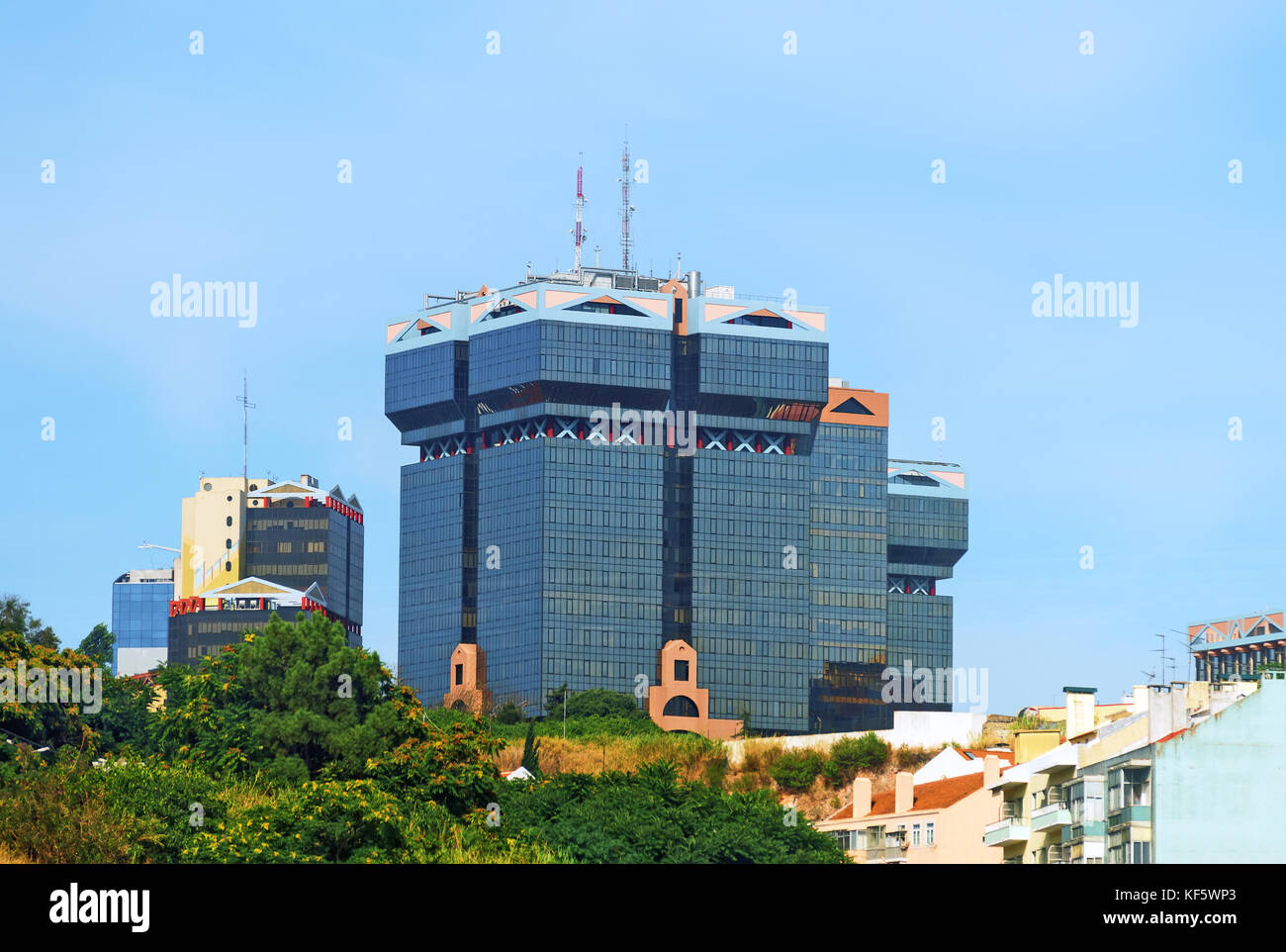 Amoreiras Tours dans le centre de Lisbonne. Banque D'Images