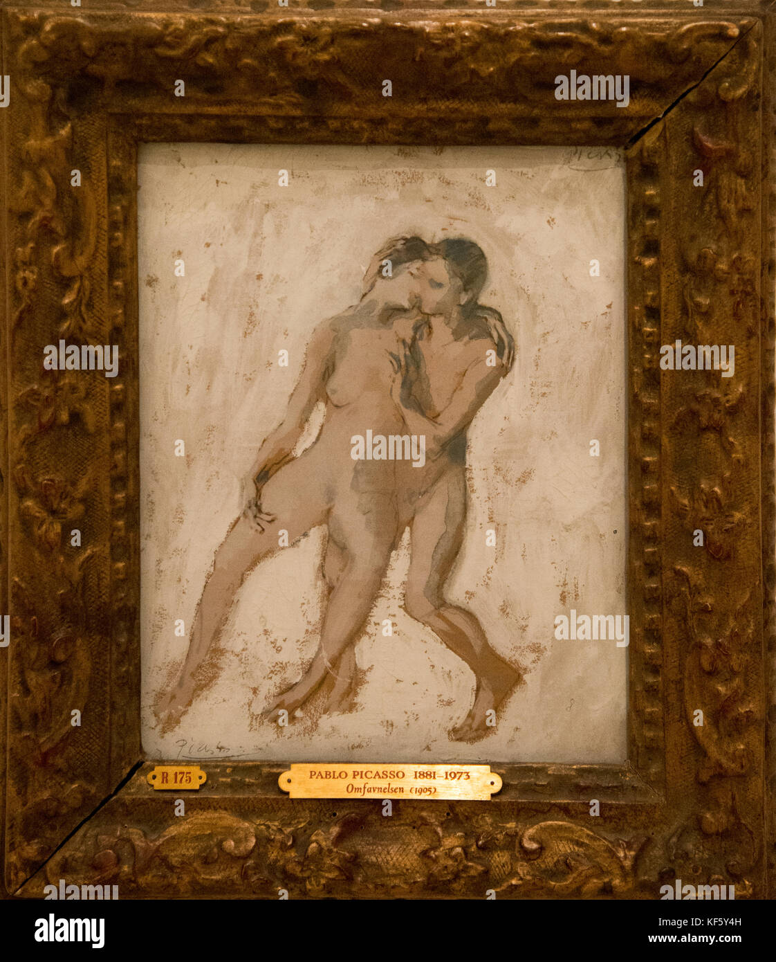 "L'étreinte" de Picasso Banque D'Images