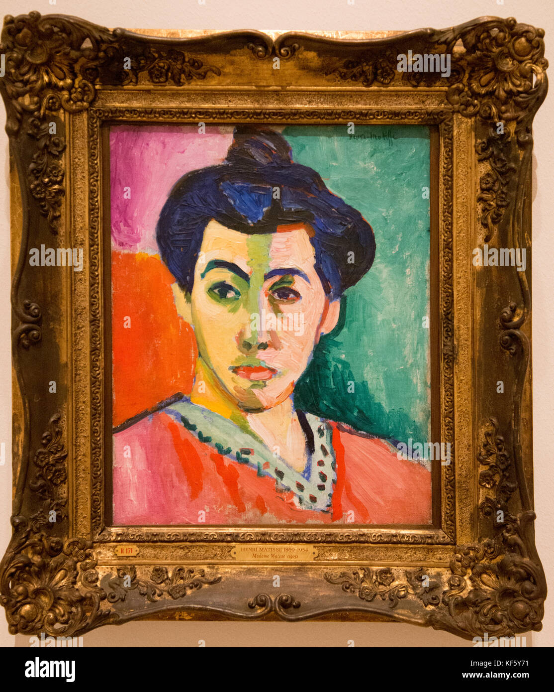 'Portrait de madame Matisse, la ligne verte" d'Henri Matisse Banque D'Images