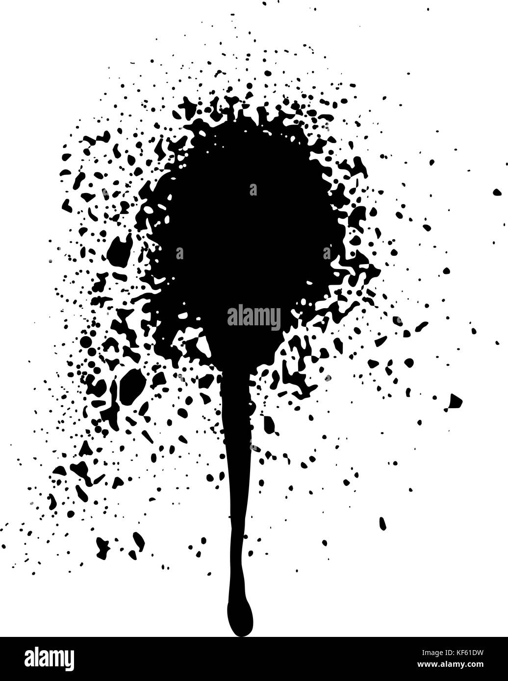 Aérosol graffiti noir Illustration de Vecteur