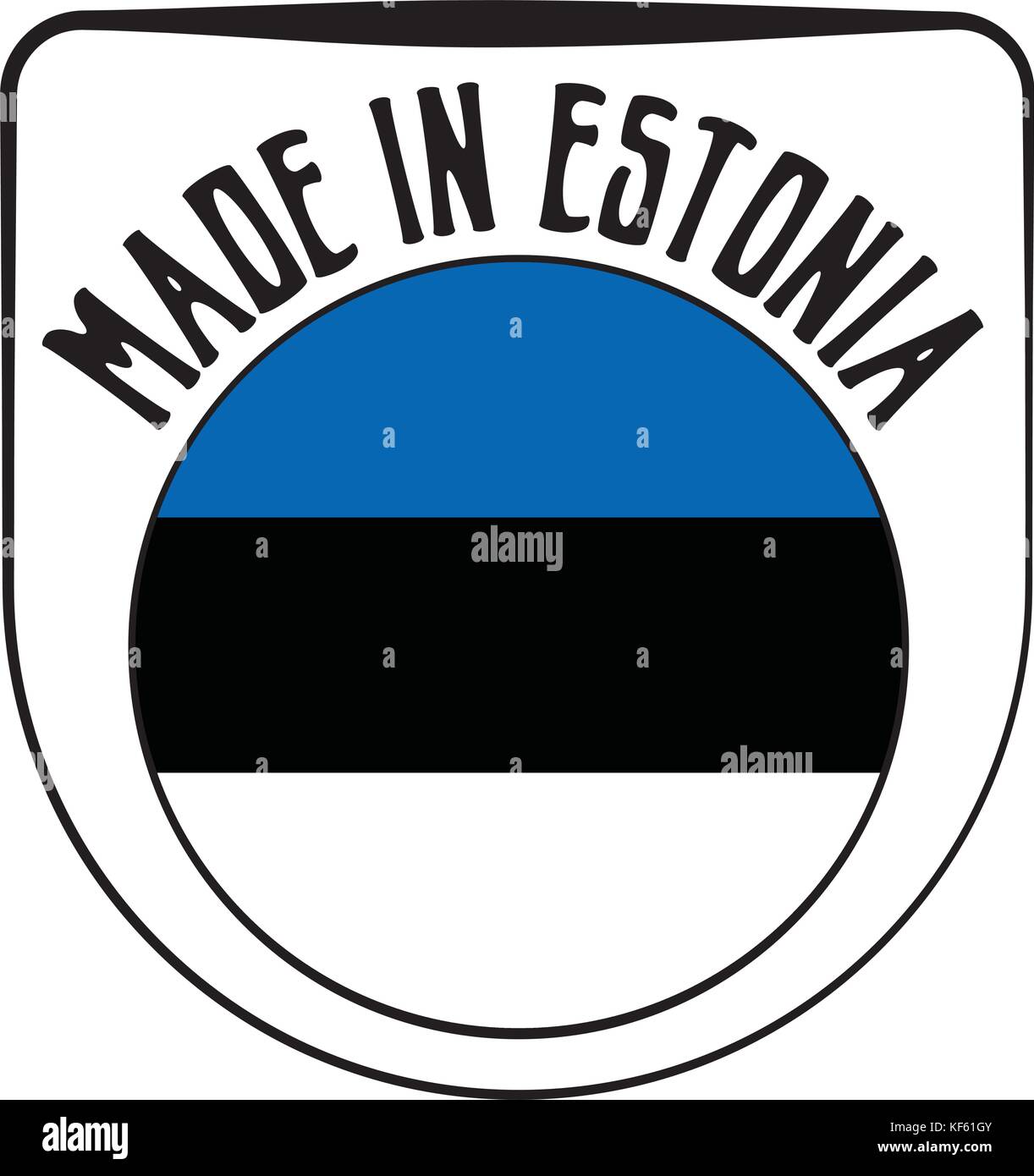 Faites en Estonie rubber stamp Illustration de Vecteur