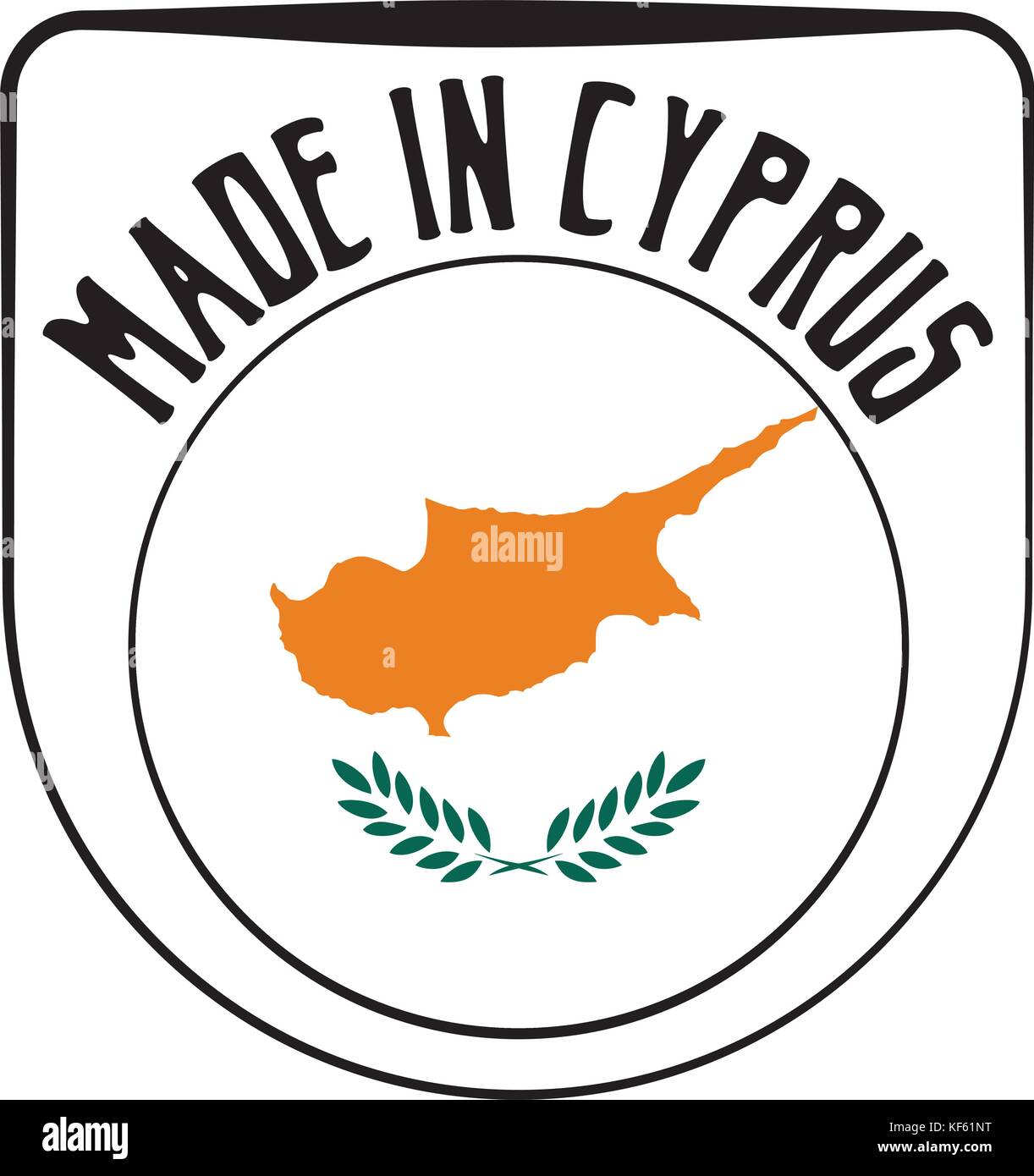 Fait à Chypre rubber stamp Illustration de Vecteur