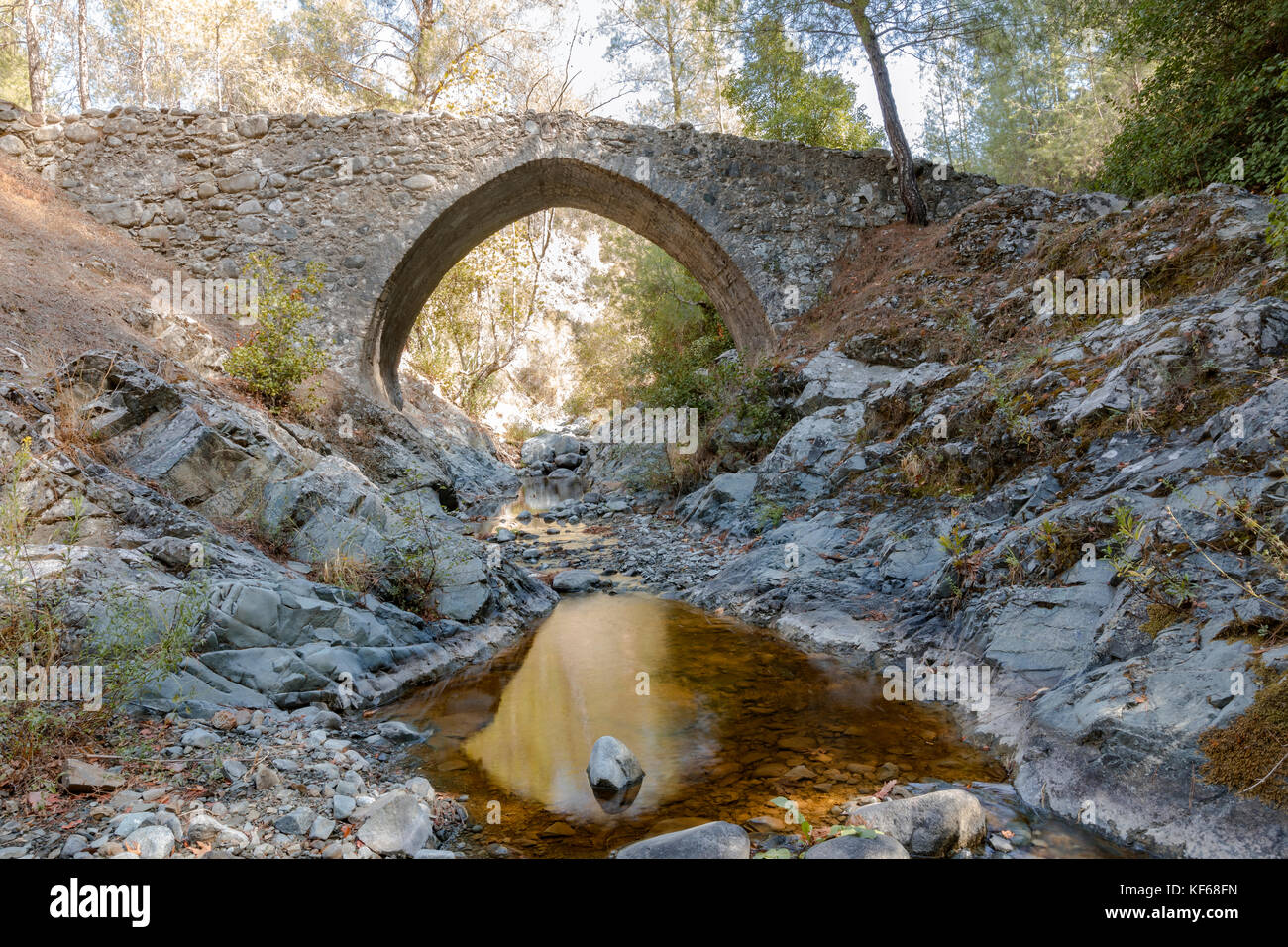 Pont Elias, Paphos, Chypre Banque D'Images