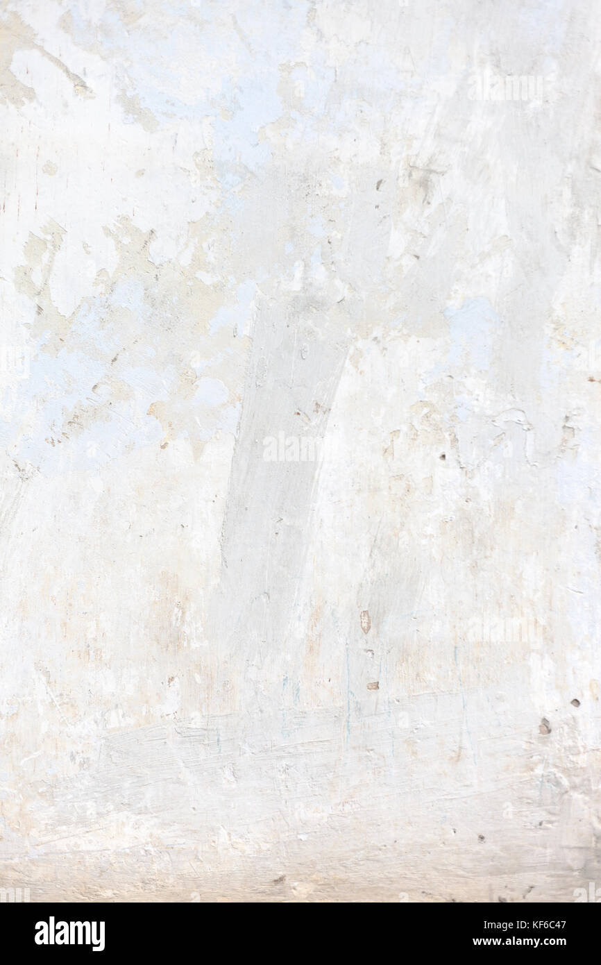 Mur de béton blanc. les petites fissures sur la surface Banque D'Images