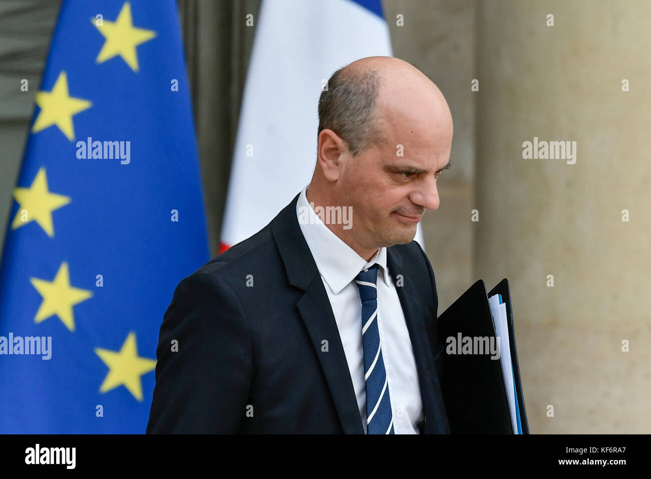 Paris, France. 25 octobre 2017. Jean-Michel Blanquer, - 25/10/2017 - France/Ile-de-France (région)/Paris - Jean-Michel Blanquer, Communiqué du Conseil des ministres français du 25 octobre 2017 crédit: LE PICTORIUM/Alay Live News Banque D'Images