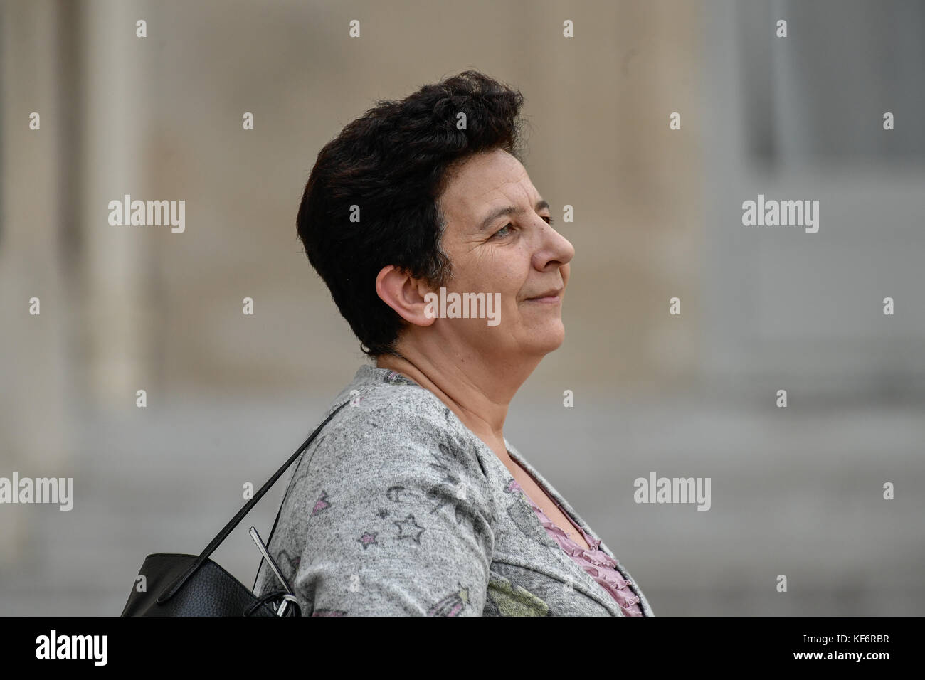 Paris, France. 25 octobre, 2017. frederique vidal, - 25/10/2017 - France/Ile-de-France (région)/Paris - Frédérique vidal, la libération des français Conseil des ministres du 25 octobre 2017 Crédit : le pictorium/Alamy live news Banque D'Images