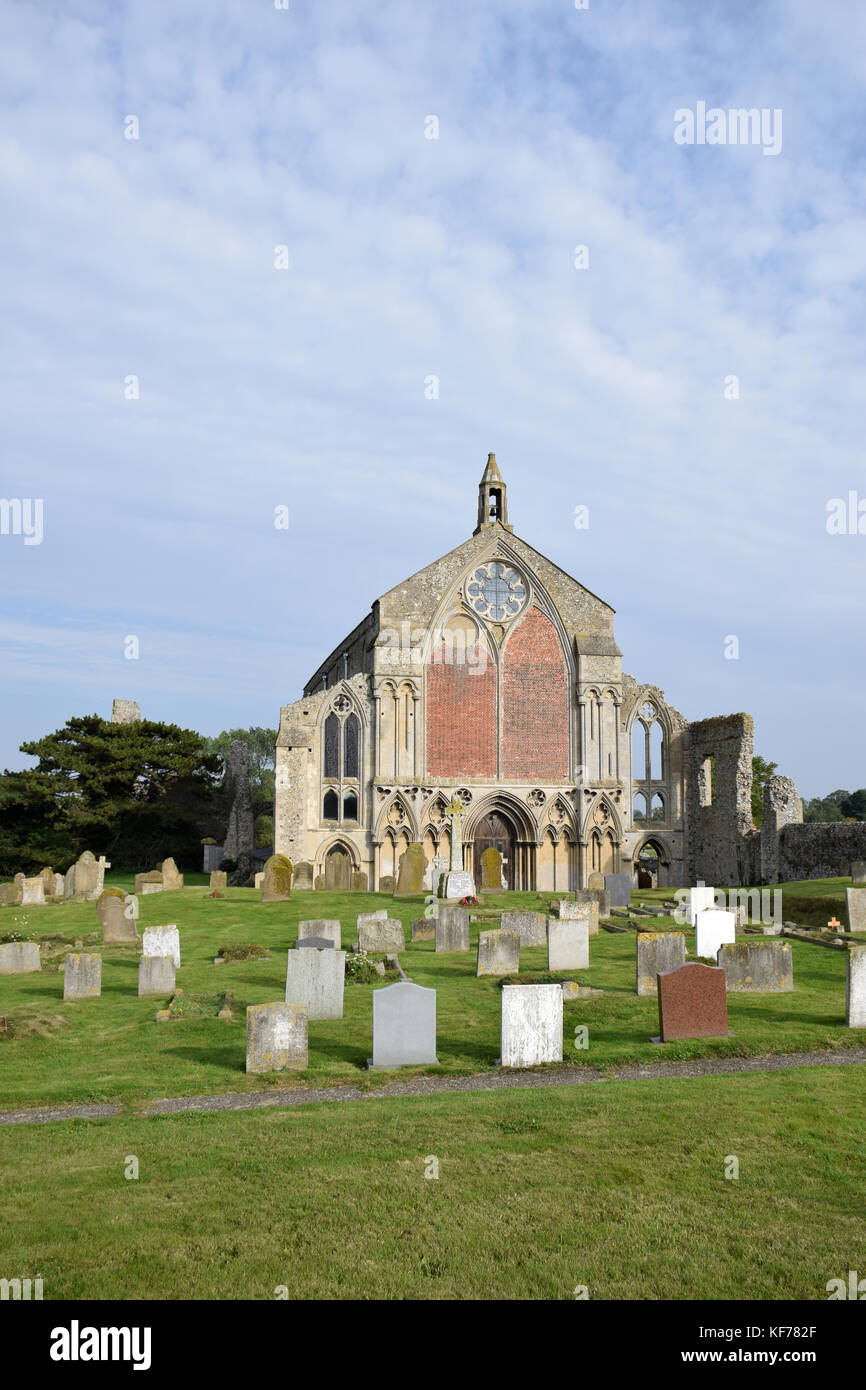 Prieuré Binham, Norfolk, ruiné prieuré bénédictin Banque D'Images