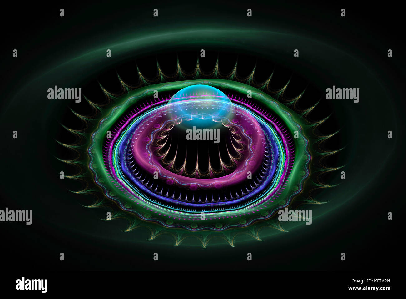 Illustration abstraite fractale Banque D'Images