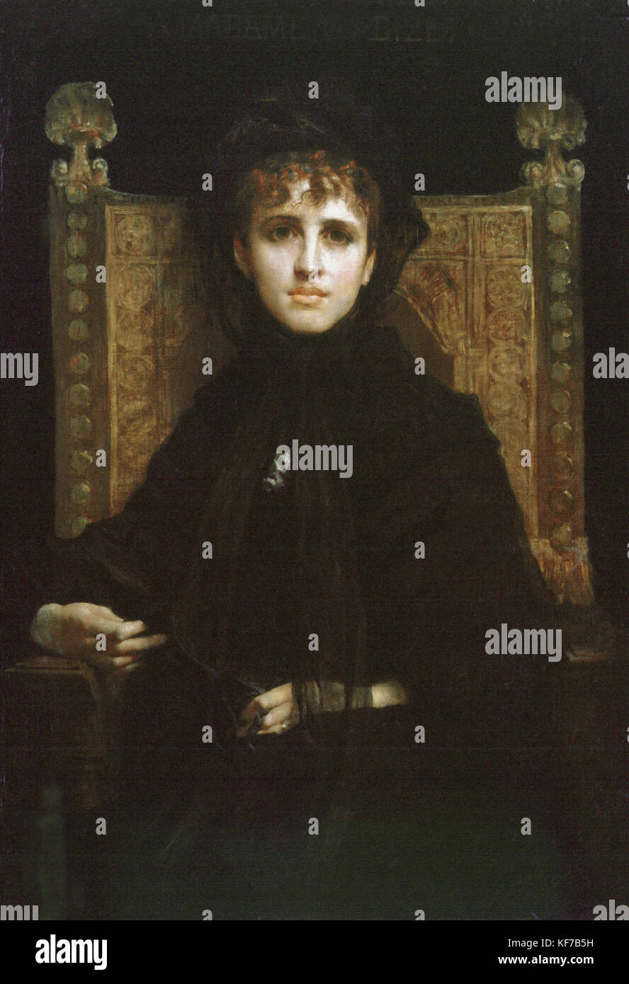 Jules-Elie Delaunay Portrait de madame Georges Bizet 1878 Paris, musée d'Orsay Banque D'Images