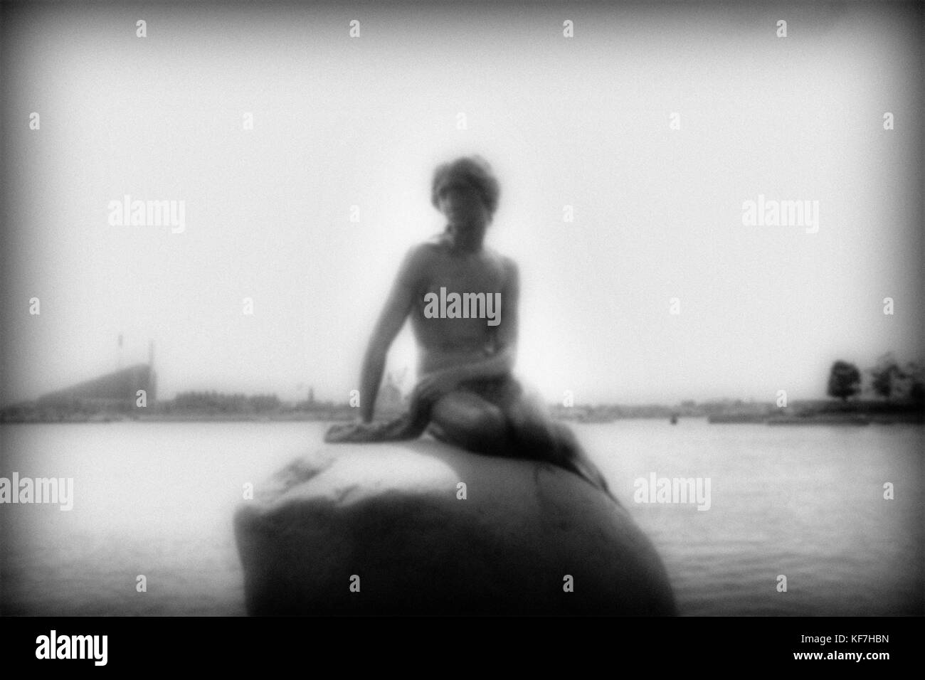 Danemark, copenhague, petite sirène Banque D'Images