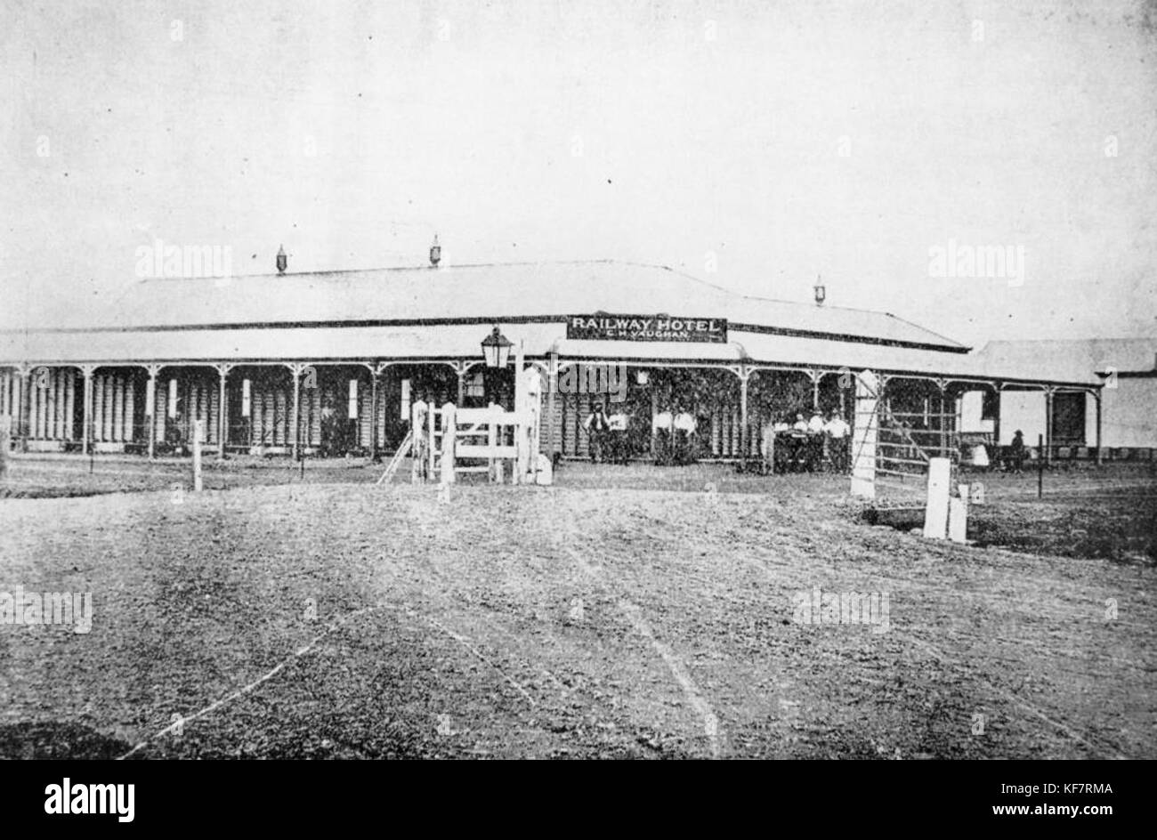 1104840 Vue de la gare de Richmond, Queensland, 1905 Banque D'Images